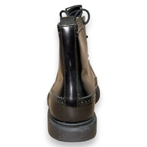 BOSS Larry Men's Black Leather Oxford Boots US 9 (UK 8 EU 42) MSRP $250 - Picture 3 of 4